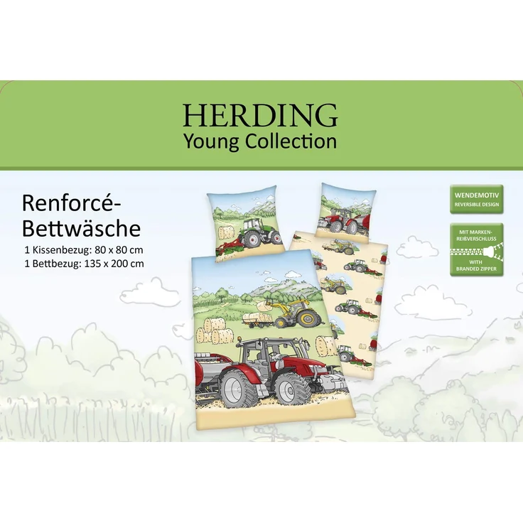 Herding Bettwäsche Young Collection Traktor, 135 x 200 cm – Bild 6