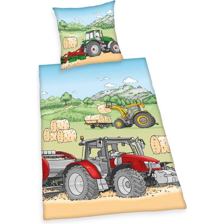 Herding Bettwäsche Young Collection Traktor, 135 x 200 cm – Bild 1