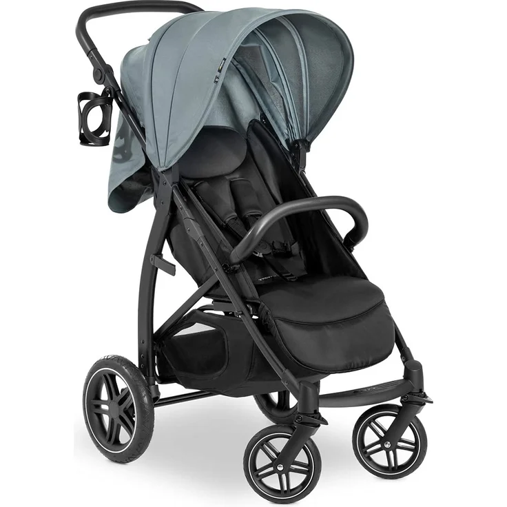 Hauck Buggy Rapid 4D / bis 25 kg / Schnell Faltbar / Sonnen Verdeck UPF 50 + / Gummiräder / Getränkehalter / Höhenverstellbar / Liegeposition / Leicht Abwischbar / Großer Einkaufskorb / Jungle Grün – Bild 1