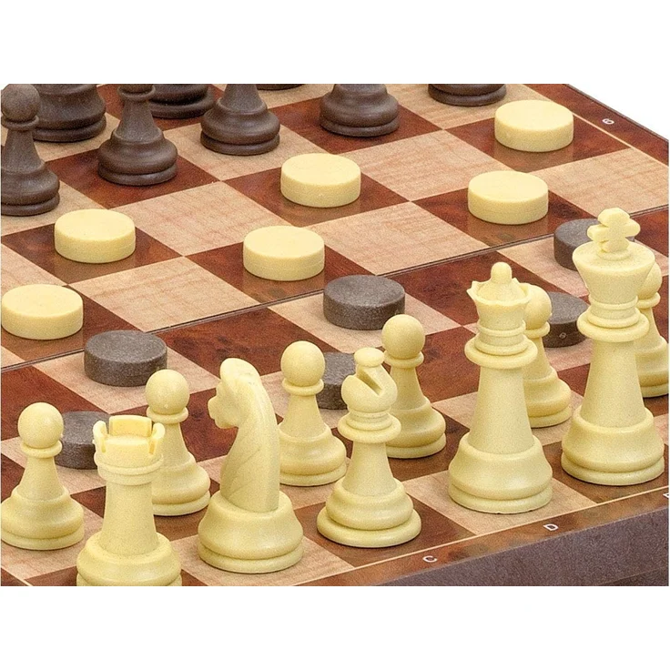 Schach- und Dame-Brett Cayro Plattenspeicher (24 X 24 cm) – Bild 3