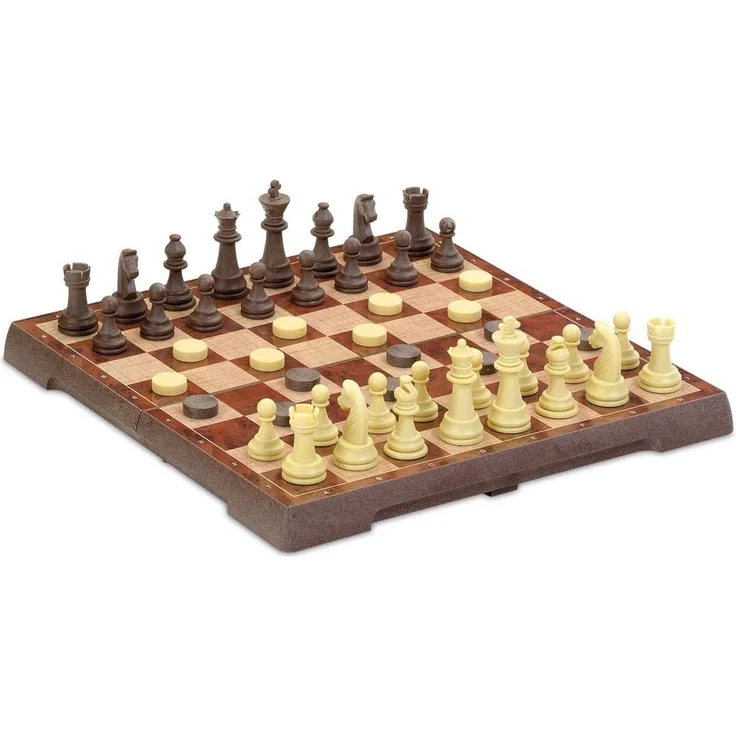 Schach- und Dame-Brett Cayro Plattenspeicher (24 X 24 cm) – Bild 2
