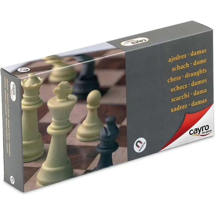 Schach- und Dame-Brett Cayro Plattenspeicher (24 X 24 cm)