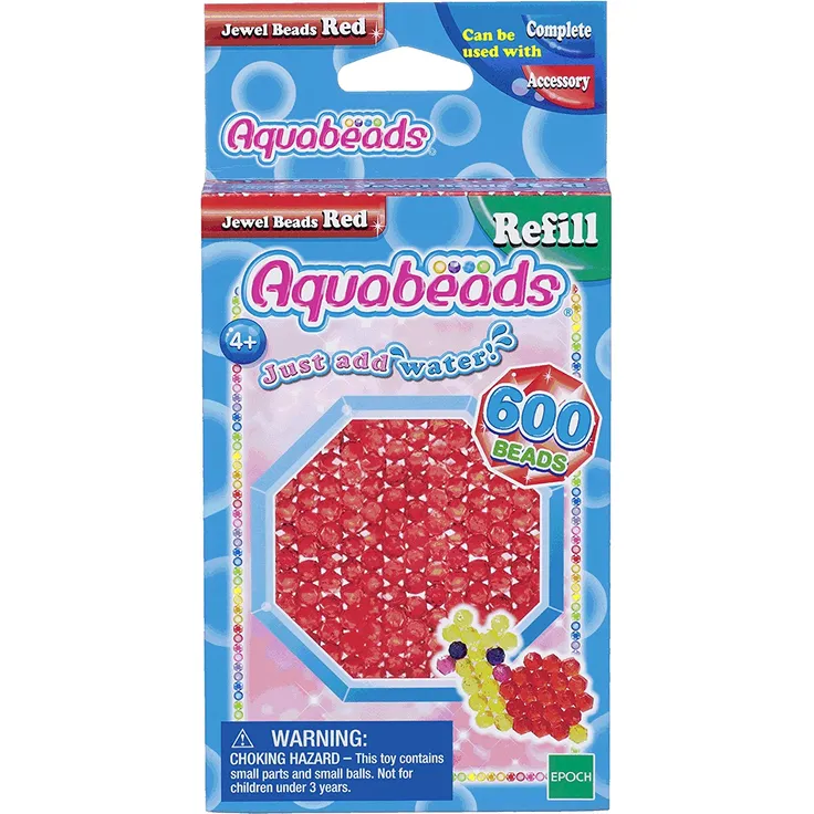 Aquabeads - 32668 - Rote Glitzerperlen