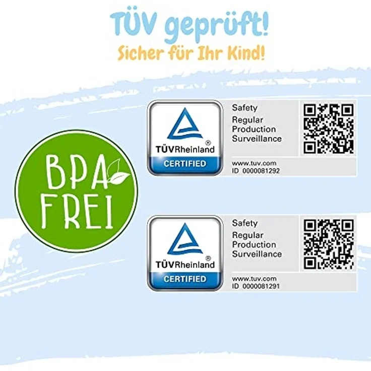 Babypflegeset Neugeborene TÜV Rheinland geprüft – Babybadewanne, Baby Badesitz, Babyhandtuch mit Kapuze – Perfektes Baby Starterset – Bild 2