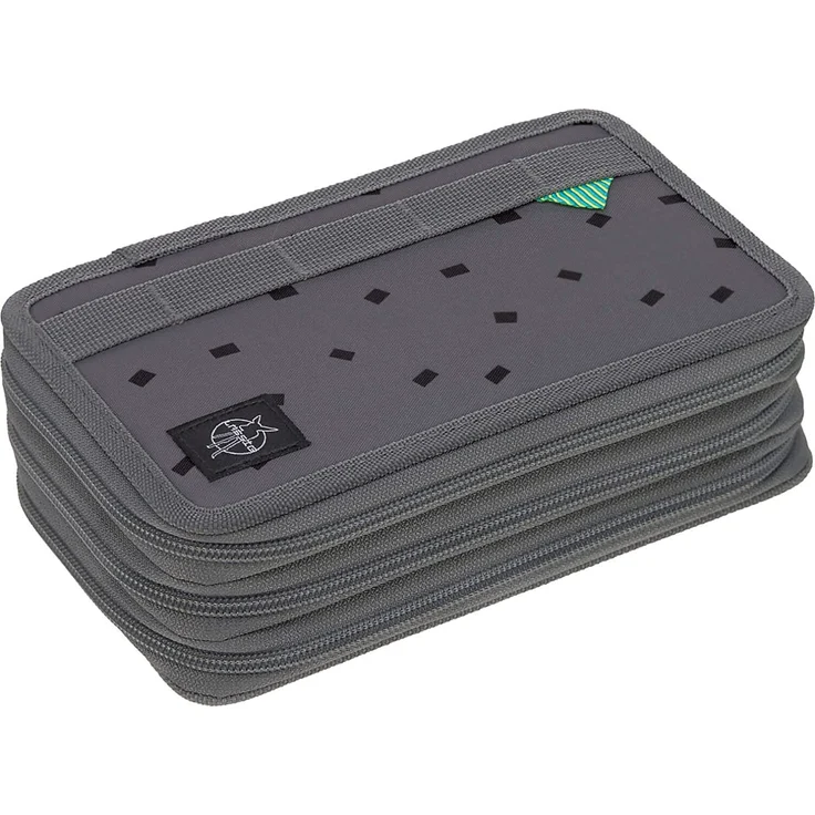 Lässig Federmäppchen Triple Unique Speckles anthracite