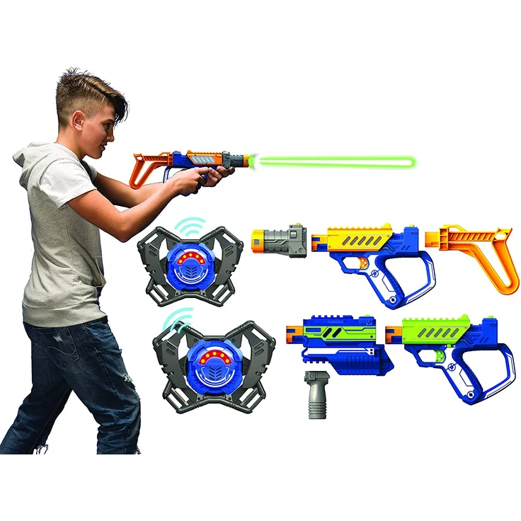 SilverLit Blasters Lazer + 2 Spielziele + 2 Brustharnischs-Advance Battle Ops, 86848