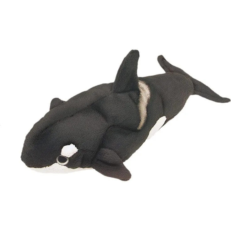 Bauer Spielwaren 'Blickfänger' Killer-Wal Plüschtier: Naturgetreues Kuscheltier, ideal auch als Geschenk, softer Plüsch, waschbar, 30 cm, schwarz (14064)