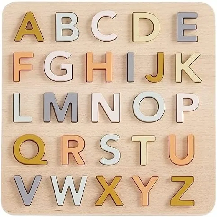 ABC Buchstaben Steckpuzzle aus Holz | Kid's Concept