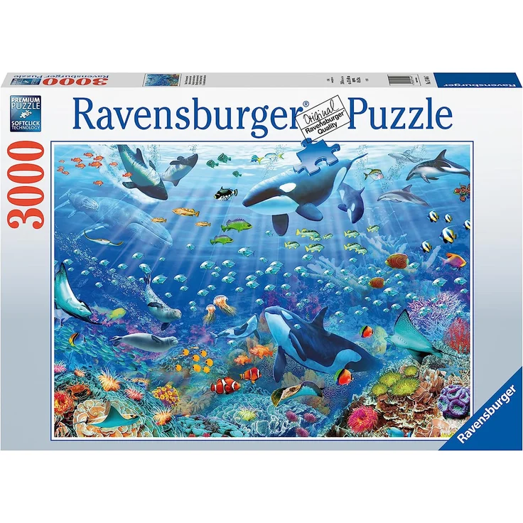Ravensburger Puzzle 17444 Bunter Unterwasserspaß - 3000 Teile Puzzle für Erwachsene und Kinder ab 14 Jahren – Bild 2