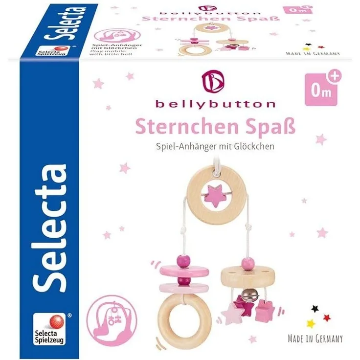 Selecta 64009 Sternchen Spaß, Minitrapez bellybutton , rosa, 15,5 cm