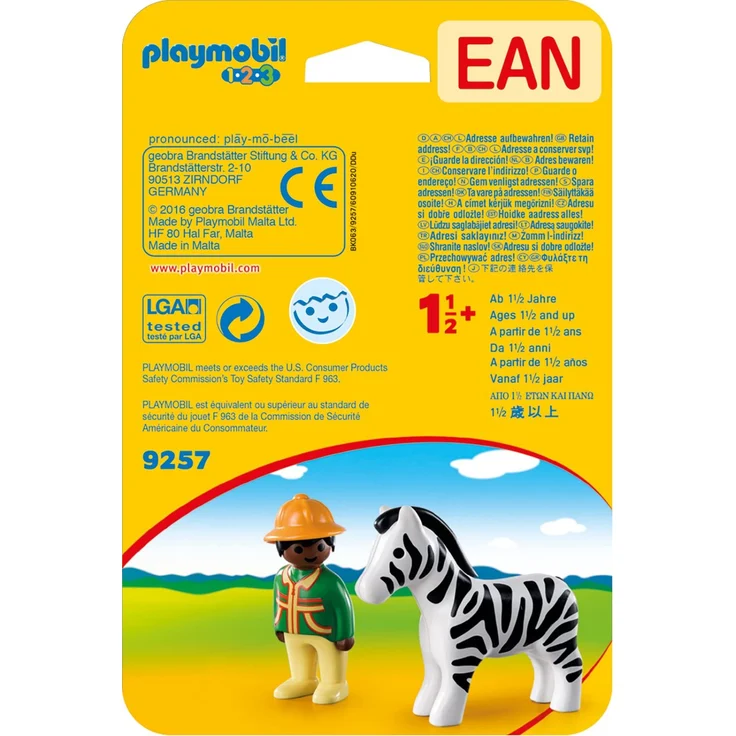 Playmobil 123 Ranger mit Zebra 9257 - Preisvergleich – Bild 3
