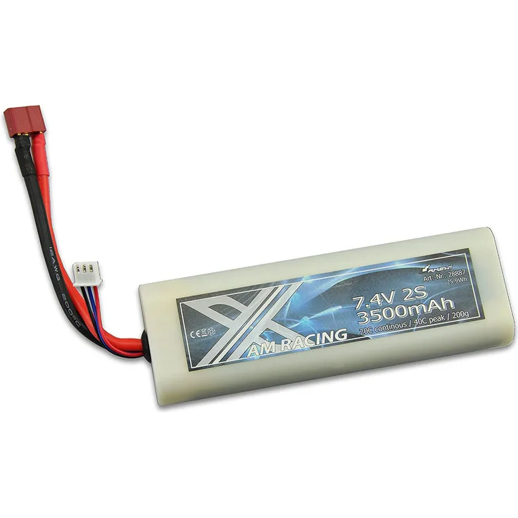 Amewi LiPo Akku 2S 7,4V 3500mAh 20C Hardcase, DEANS
