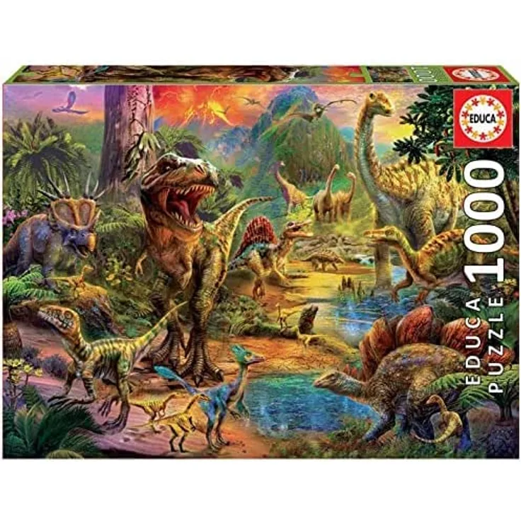 Educa 17655 1000 Land Der Dinosaurier
