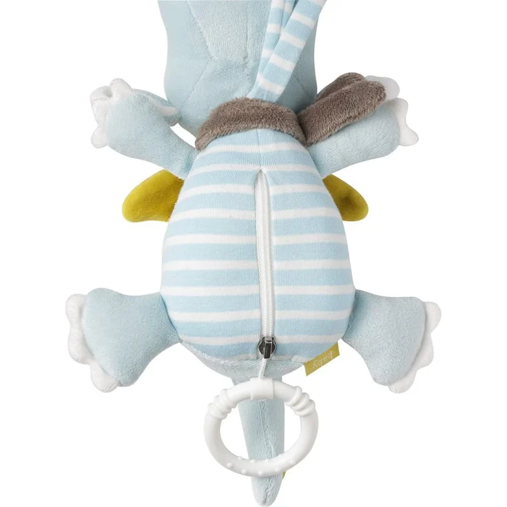 Fehn 065039 Spieluhr Drache / Aufzieh-Spieluhr mit herausnehmbarem Spielwerk zum Aufhängen, Kuscheln und Greifen, für Babys und Kleinkinder ab 0+ Monaten – Bild 2