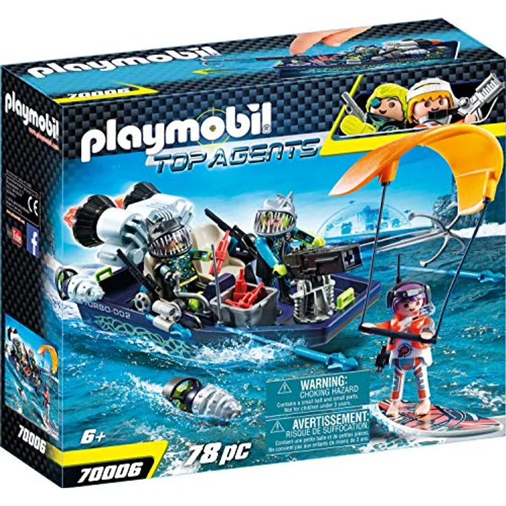 PLAYMOBIL Top Agents 70006 Team S.H.A.R.K. Harpoon Craft, Ab 6 Jahren - Preisvergleich – Bild 1