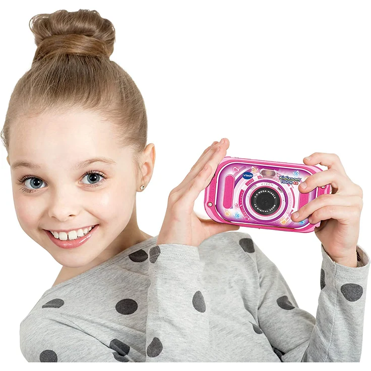 VTech 80-163554 Kidizoom Touch 5.0 pink Kinderkamera Digitalkamera für Kinder Kinderdigitalkamera, Mehrfarbig – Bild 6