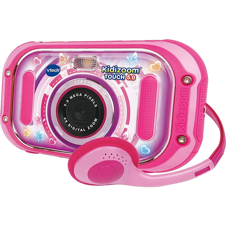 VTech 80-163554 Kidizoom Touch 5.0 pink Kinderkamera Digitalkamera für Kinder Kinderdigitalkamera, Mehrfarbig – Bild 1
