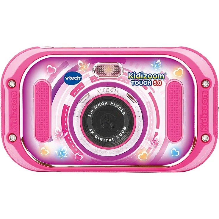 VTech 80-163554 Kidizoom Touch 5.0 pink Kinderkamera Digitalkamera für Kinder Kinderdigitalkamera, Mehrfarbig – Bild 3