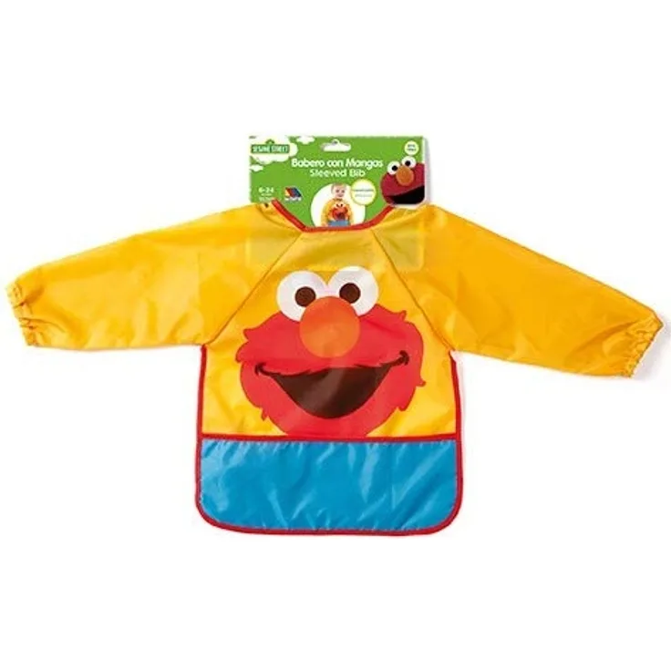 Sesame Street Long Sleeve Bib Elmo Molto