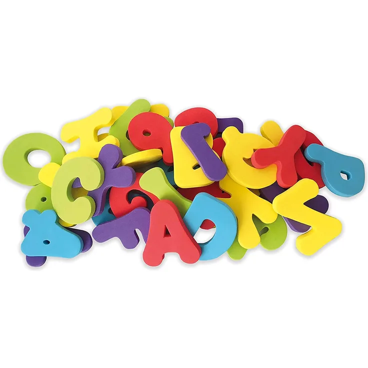 Nûby - Spielzeug Bade-Buchstaben, mehrfarbig, ID6187, 12 Monate