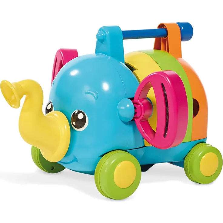 TOMY E72377 Babyspielzeug mit Musik Rudi Rasselelefant Mehrfarbig, bunt