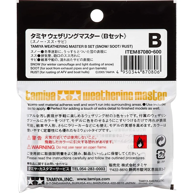 Tamiya WM Alterungsset B Schnee Russ 300087080 Weathering – Bild 4