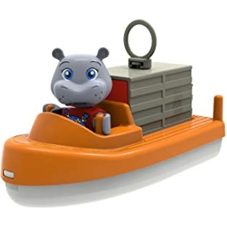AquaPlay 'Start Set' Wasserbahn, 68 x 65 x 22 cm, inkl. Kran, Wasserfahrzeug mit Container, Containerboot, 1 Spielfigur – Bild 5