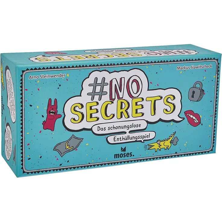 Moses 90311 no Secrets | Das schonungslose Enthüllungsspiel | Partyspiel ab 14 Jahren, Mehrfarbig