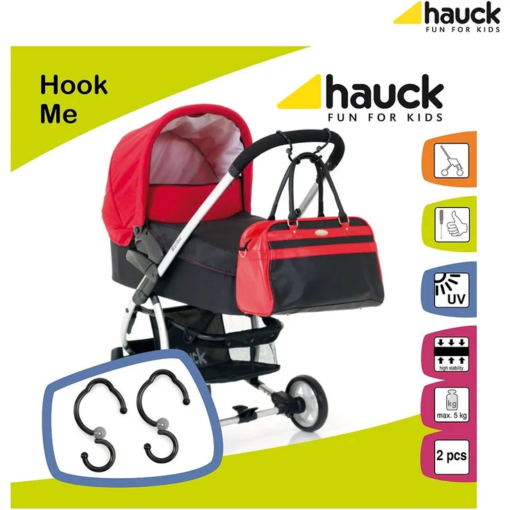 Hauck Hook me - Universelle Haken für Buggys und Kinderwagen – Bild 4
