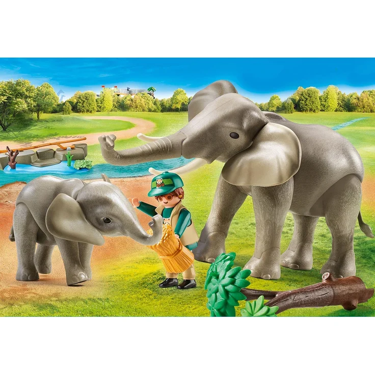 PLAYMOBIL 70324 Elefanten im Gehege – Bild 3