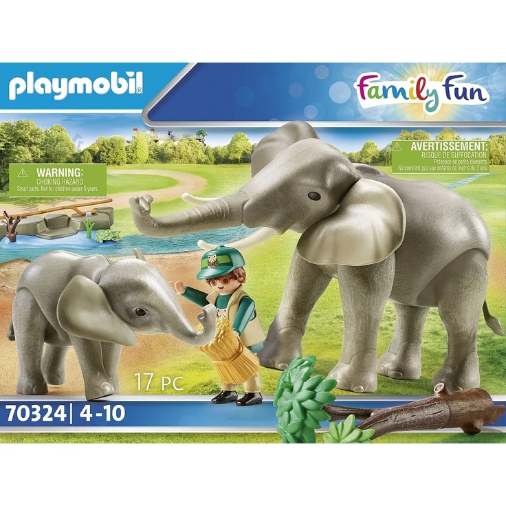 PLAYMOBIL 70324 Elefanten im Gehege – Bild 2