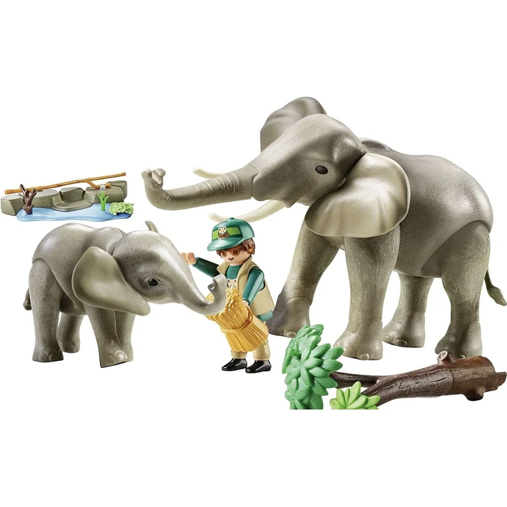 PLAYMOBIL 70324 Elefanten im Gehege – Bild 5