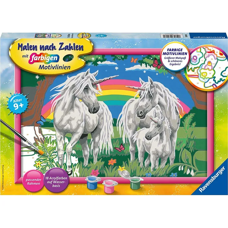 Ravensburger Malen nach Zahlen Fabelhafte Einhornwelt