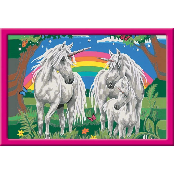 Ravensburger Malen nach Zahlen Fabelhafte Einhornwelt – Bild 2