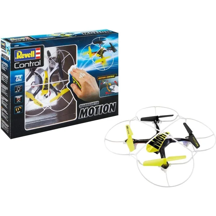 Revell Control Quadcopter Motion 2,4 GHz Fernsteuerung für Einsteiger mit stabilem Chassis 23840