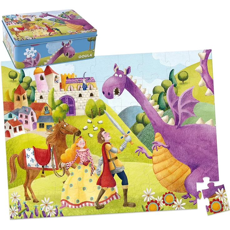 Jumbo Spiele - Goula Puzzle Prinz und Drache, 54 Teile