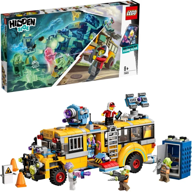 LEGO 70423 Hidden Side Spezialbus Geisterschreck 3000 Kinderspielzeug, Augmented Reality Funktionen - Preisvergleich – Bild 1