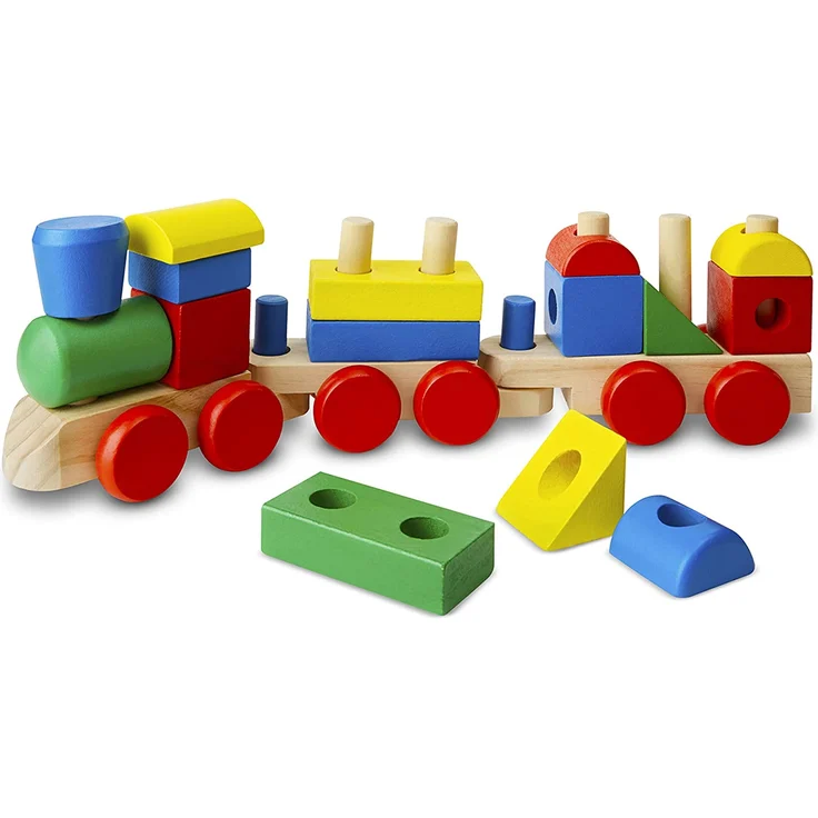 Melissa & Doug 10572 Zugspielset zum Stapeln, mehrfarbig - Preisvergleich – Bild 5