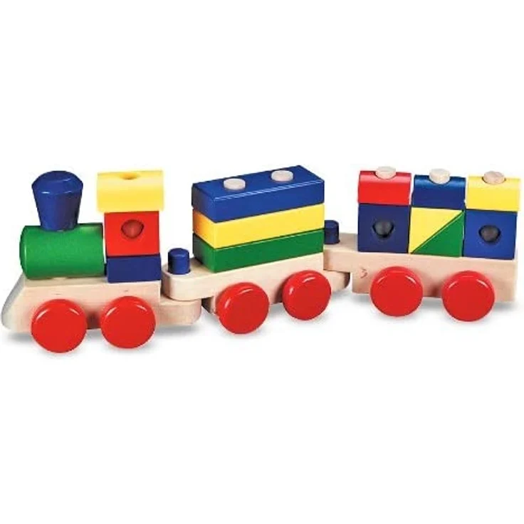 Melissa & Doug 10572 Zugspielset zum Stapeln, mehrfarbig - Preisvergleich – Bild 8