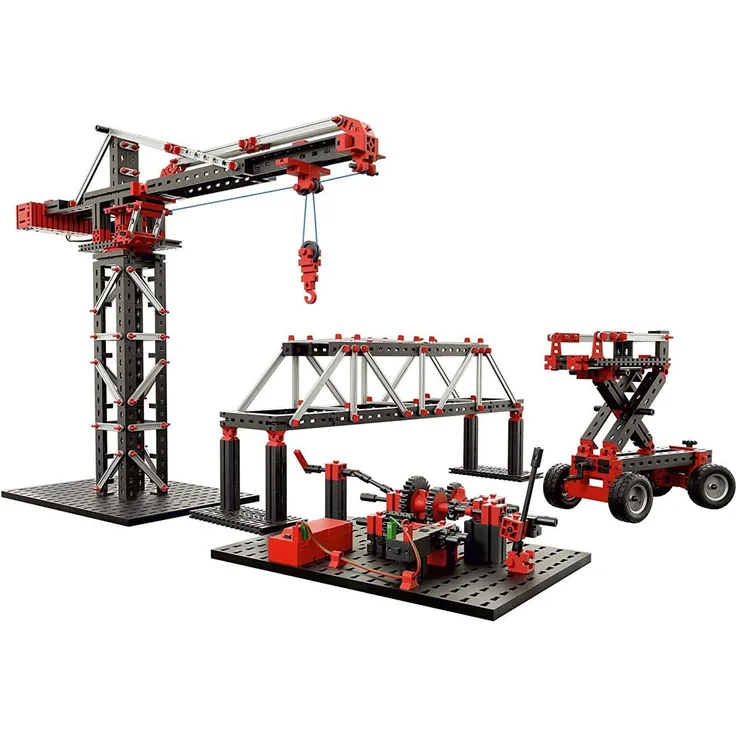 fischertechnik Experimentierbaukasten Mechanic + Static 2 - der optimale Technik Baukasten um die Grundlagen der Technik zu entdecken - 30 realtätsnahe Modelle - für Kinder ab 9 Jahren -