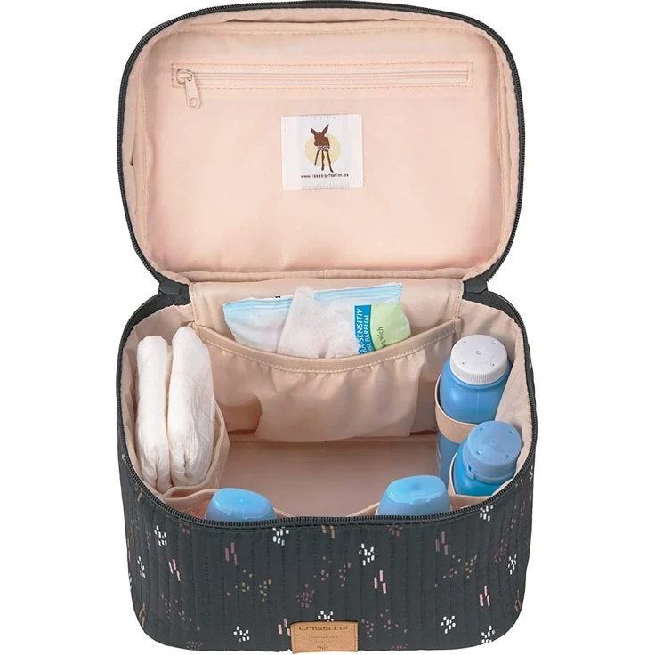 LÄSSIG Baby Wickeltisch Organizer Windel-Organizer to Go/Casual Nursery Caddy To Go Blobs Forest, grün - Preisvergleich – Bild 2