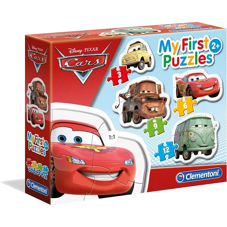 Clementoni 20804.3 - Puzzle 'Cars', 4 Teile