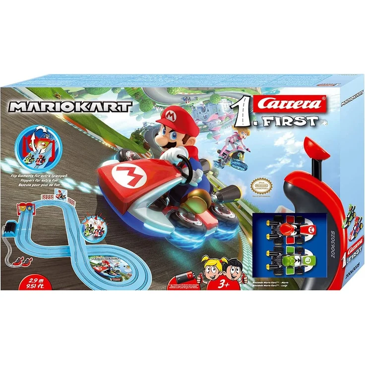 Carrera FIRST Nintendo Mario Kart™ 2,9 Meter 20063028 Autorennbahn Set ab 3 Jahren – Bild 1