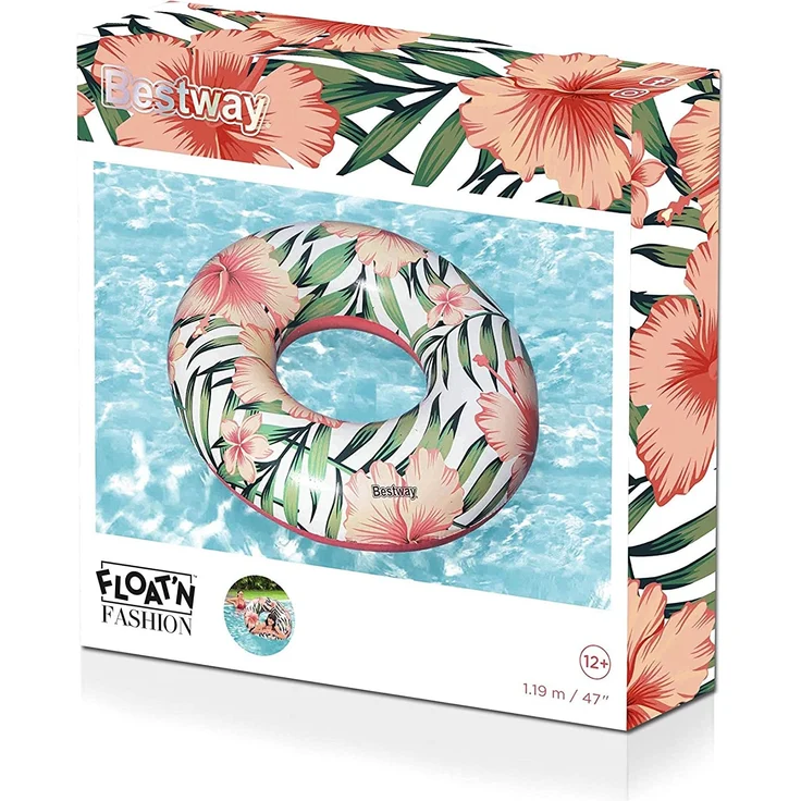 Bestway® Schwimmring, Tropical Palms, 119 cm, sortiert, 1x Stück, zufällige Auswahl – Bild 4