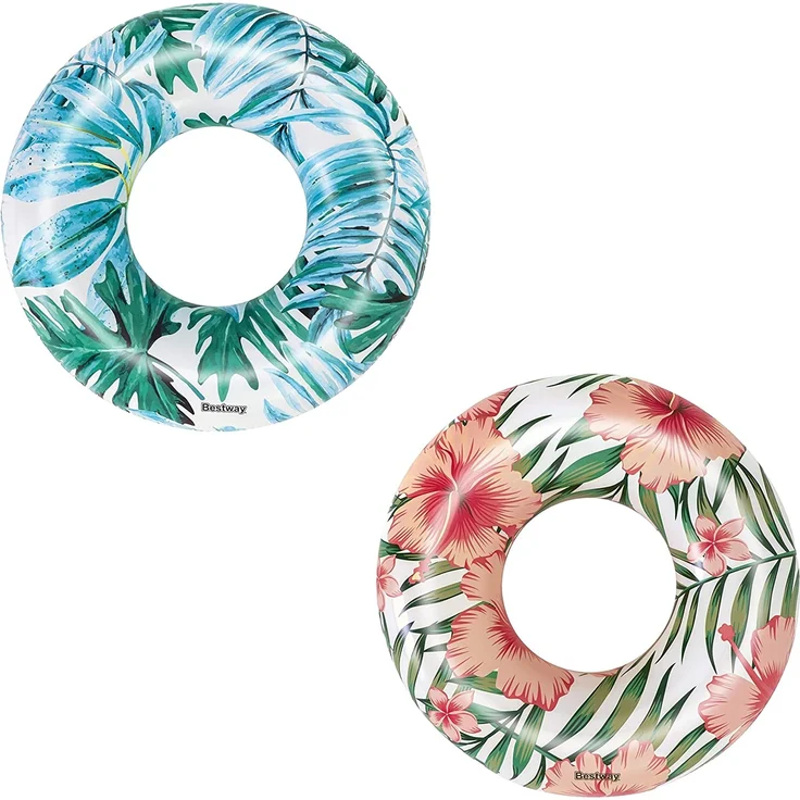Bestway® Schwimmring, Tropical Palms, 119 cm, sortiert, 1x Stück, zufällige Auswahl – Bild 1