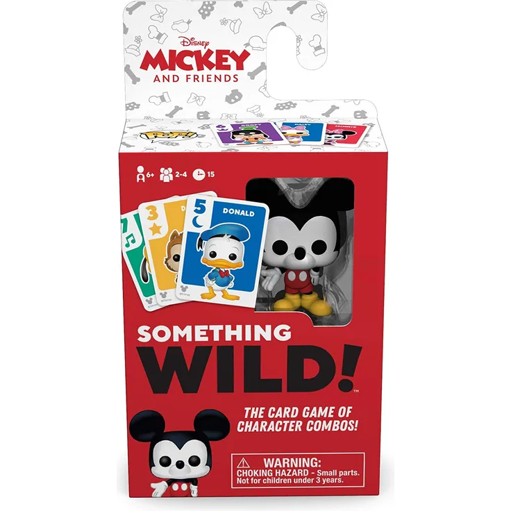Funko 49355 Board Games 49355 Signature Something Wild Card Game-Mickey and Friends, Multicolour