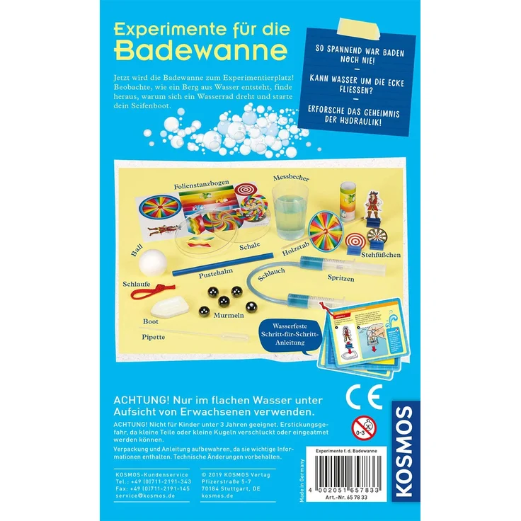 Kosmos Mitbringexperimentierkasten Experimente für die Badewanne – Bild 2