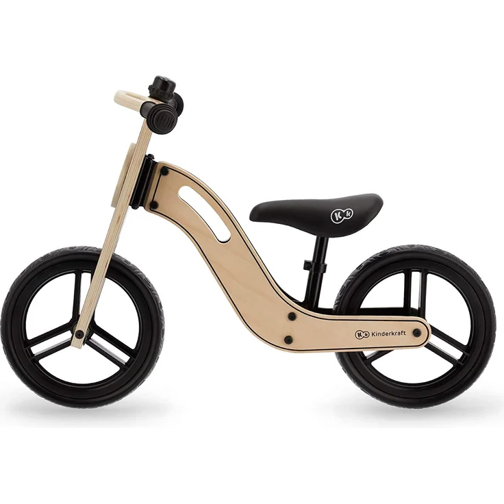 Kinderkraft Laufrad UNIQ, Lernlaufrad, Kinderlaufrad aus Holz, Superleichte 2,7 kg, Lauflernrad für Kinder, Kinderrad mit Tragegriff und Klingel, 12 Zoll Räder, ab 2 Jahre bis zu 35kg, Natural – Bild 10