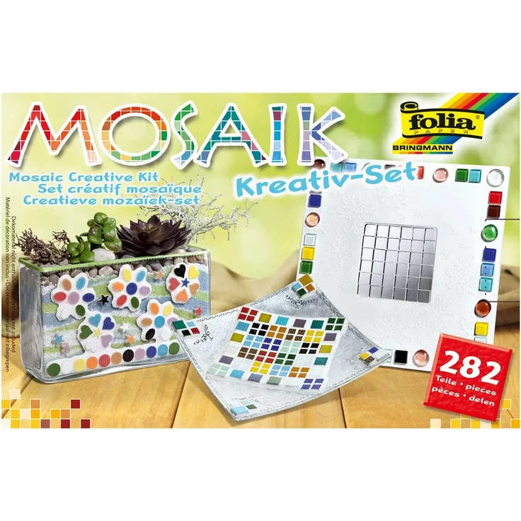 Folia - Jumbo-Mosaik-Set, 282-teilig