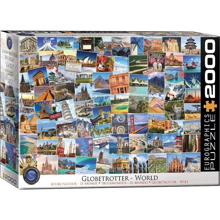 EuroGraphics 8220-5480 Globetrotter World 2000-teiliges Puzzle
